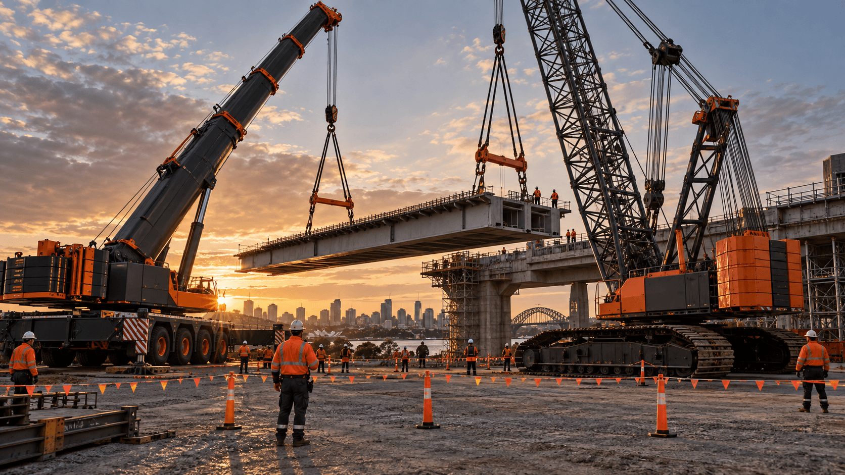 Ground bearing for heavy plant on an Australian heavy plant project