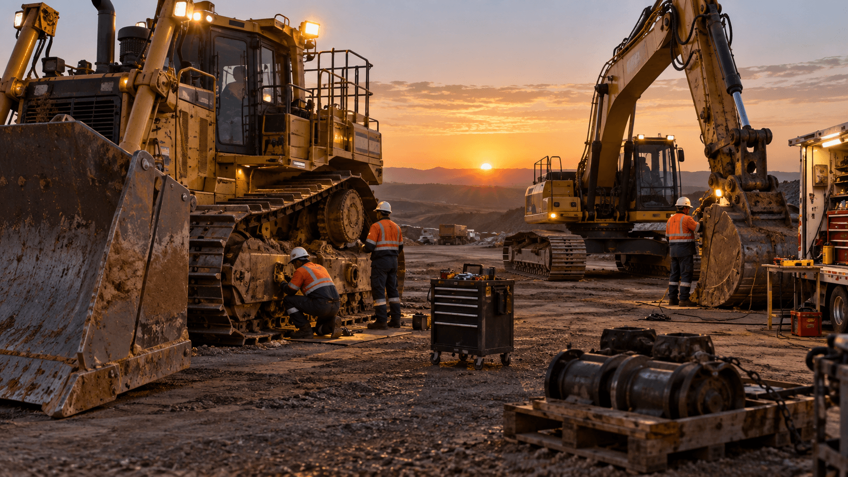Abrasive and dusty sites on an Australian heavy plant project