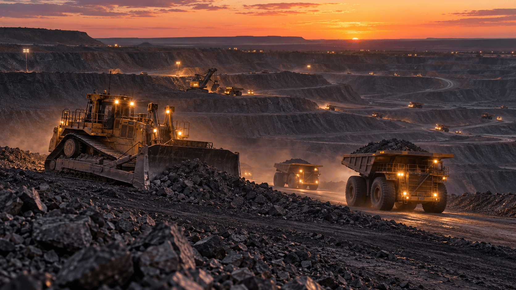 Plant for hard rock on an Australian heavy plant project